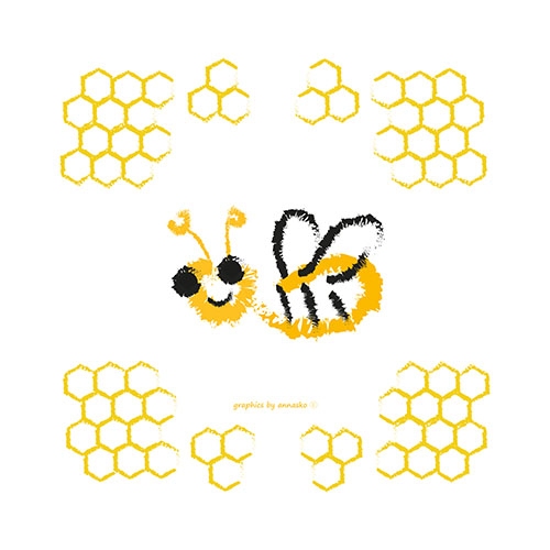 Happy bee picture for kids